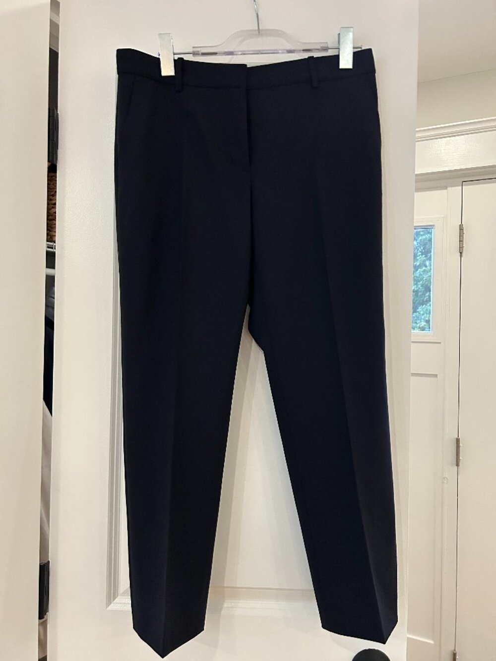NWT Theory Treeca 2 Wool Classic Suit Pants in Deep Navy